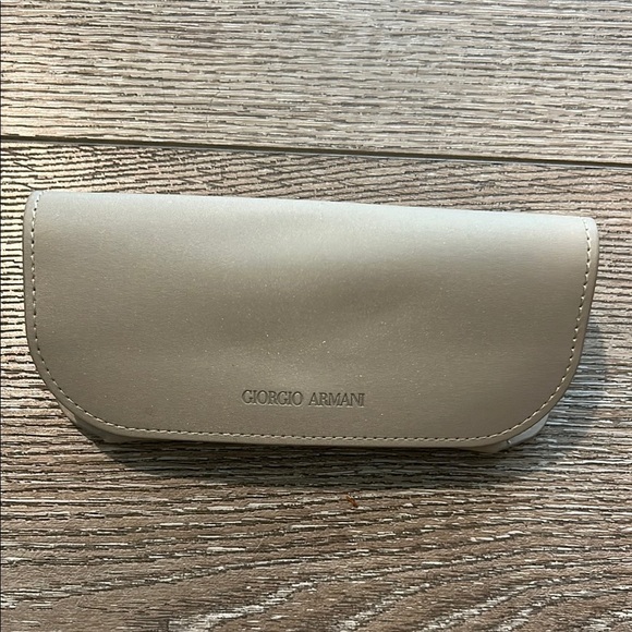 Giorgio Armani Tan Eye Glasses Case Holder - Picture 1 of 7